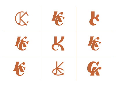 KC Initials Logo Explorations