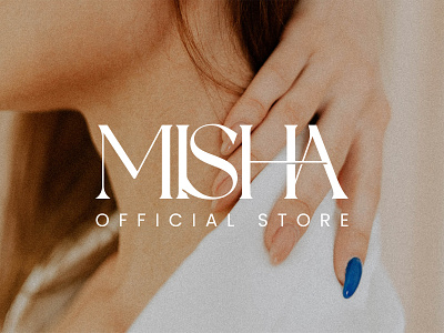 MISHA Branding apparel logo branding clothing design elegant fashion logo logo minimalist minimalist logo monogram simple woman wordmark