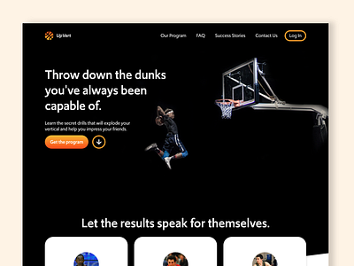 Basketball Landing Page design illustrator landing landing design landing page landing pages landingpage ui uiux ux ux ui ux design uxdesign