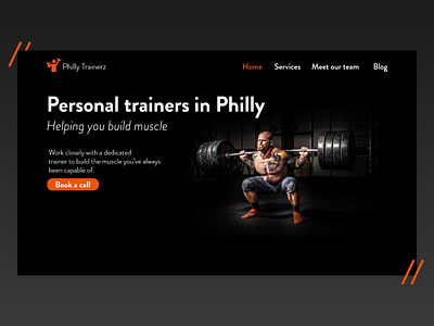 Home Page for Personal Training