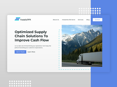 Landing Page for Supply Chain Consulting