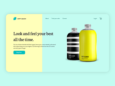 Dirty Lemon Landing Page