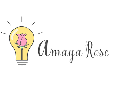 Logo for Amaya Rose's Blog adobe adobeillustrator blog blog design design illustrator logo logo design logodesign logodesigns logos vector