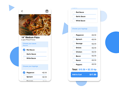 Food Delivery App Customize Order