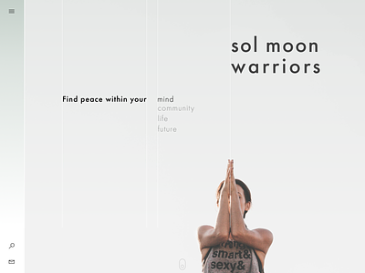 Yoga Web Design Study branding design flat lettering minimal type ui ux web website
