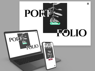 Portfolio Design | Mockup branding design figma flat minimal portfolio typography ui ux vector web