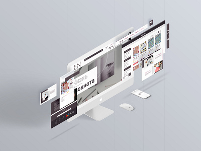 Life of the Noteboook branding design e shop free frontend ui web design website