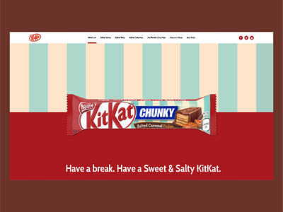 KitKat Landing Page branding chocolate design landingpage nestle ui web webdesign