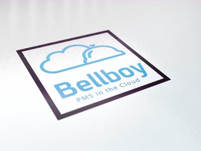 Bellboy Logo blue branding clean fresh israel logo white