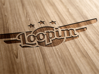 Loopim Logo Wood israel logo wood