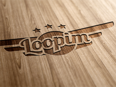 Loopim Logo Wood