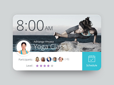 Yoga Class Widget