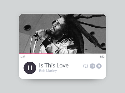 Is This Love Music Player bob marley is this love music music player music widget player
