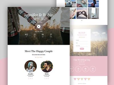 Chic Wedding Landing Page