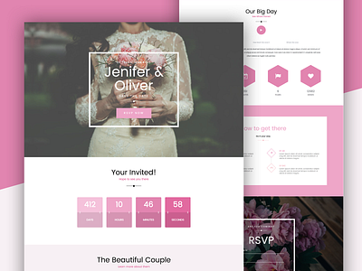 Elegant Wedding Landing Page