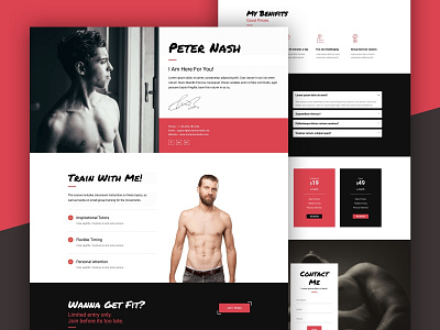Personal Trainer Landing Page personal trainer