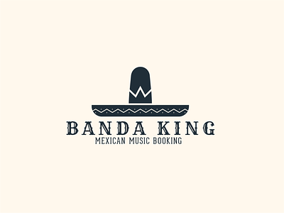 Banda King Logo crown crown logo logo mexican sombrero sombrero logo