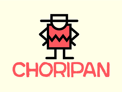 Choripan argentino chileno choripan gaucho hat mexicano poncho sombrero stick stick figure