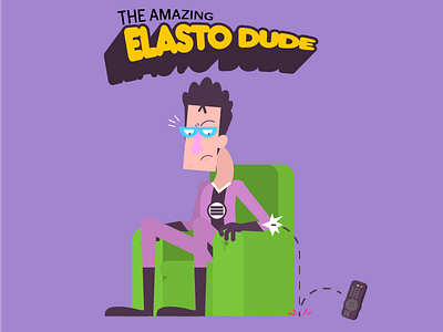 The amazing Elasto Dude! elastic elasto man super hero