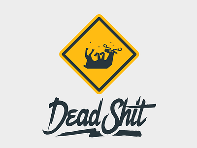 Deadshit dead deer elk flies moose road sign shit sign