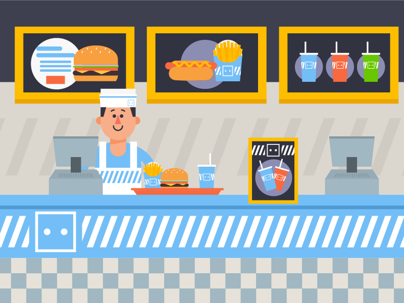 Fast Food Joint by Christian Korn on Dribbble