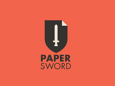 Paper Sword logo pape sword paper shield sword