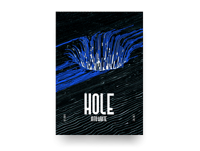 Hole hole poster art posters print typogaphy