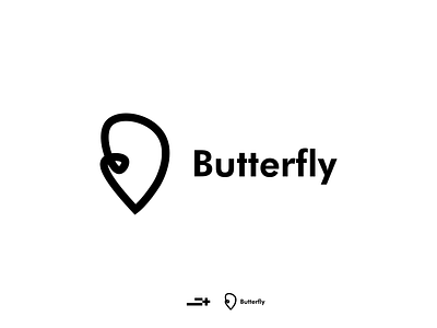 butterfly black logo branding butterfly butterfly logo logo minimalism modern logo simple logo