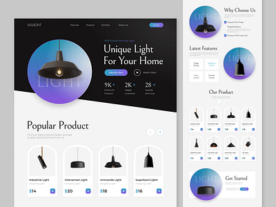 Unique Light design figma graphic design ui website