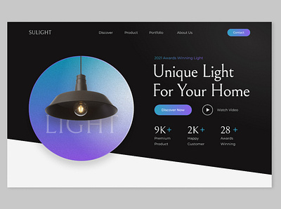 Unique Light design figma illustration network ui web website
