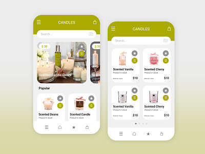 candles candles design figma flat network ux ui web