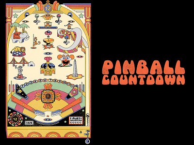 Pinball Countdown counting game numbers pinball sesame street vintage