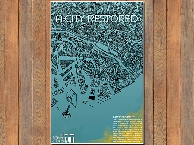 A City Restored church illustration poster sermon series