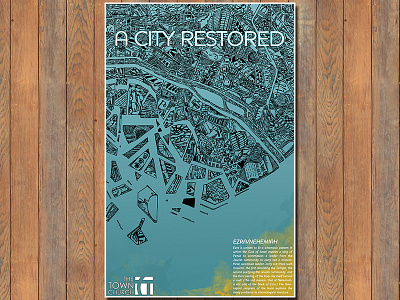 A City Restored church illustration poster sermon series