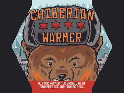 Chiberian Warmer Arcade Brewery Submission beer chicago chicago worlds fair craft beer label design