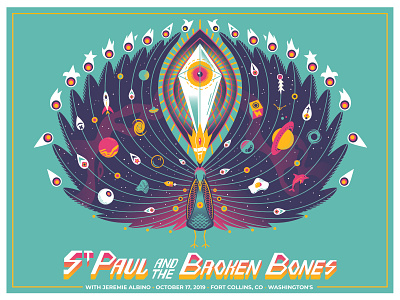 Space Peacock for St. Paul and the Broken Bones