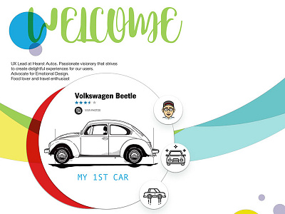 Hearst Autos Employee Profile Page Concept illustration ux