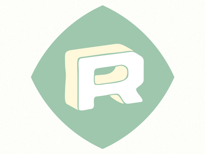 Personal Logo Redesign WIP branding diamond green logo purcell raji raji purcell shapes white yellow