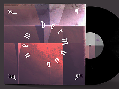 Deafheaven "New Bermuda" album art concept album art band deafheaven glitch music branding typography vinyl warm