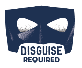 Disguise Required comic comics illustration mask superhero typography