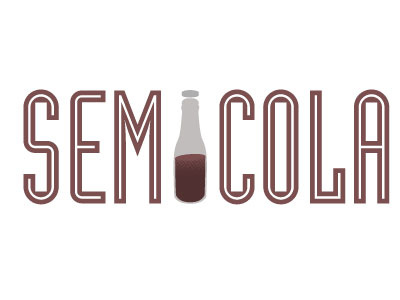 Semicola cola drink graphic design graphic illustration logo pop soda typography