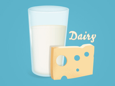 Milk & Cheese cheese dairy graphic illustration illustration illustrator milk photoshop vector vector illustration