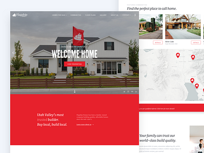 Flagship Homes (WIP) builder flagship home real estate ux web webflow website