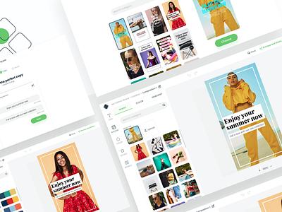 Poster Maker - Web Product Concept advertising concept editor fashion instagram poster poster creation product product design social media template builder ui design ux design white