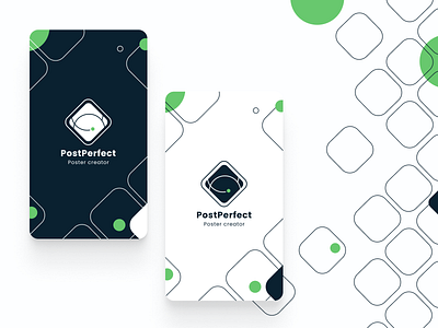 Brand composition concept - PostPerfect brand brand identity branding composition concept design ui ui design