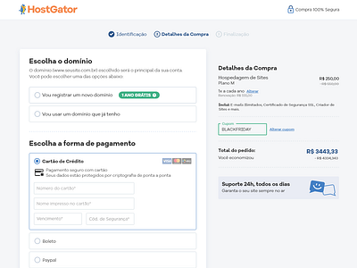 Checkout exercise / HostGator Brazil