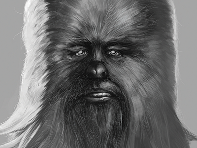 Chewbacca chewbacca drawing episode7 illustration starwars