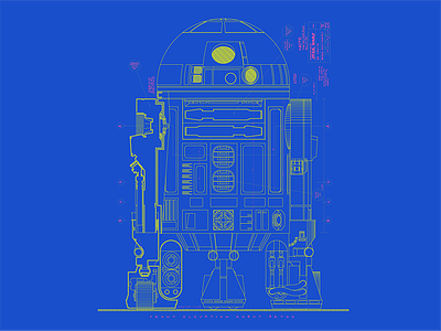 R2d2 Blueprint anakin skywalker c3po chewbacca darth vader han solo jar jar binks luke skywalker princess leia r2d2 star wars stormtrooper yoda