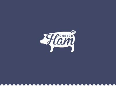 Smoke Ham design ham label logo lunchmeat packaging smoked vector