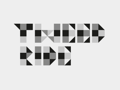 Tweed Ride bicycle geometric tweed typography vector